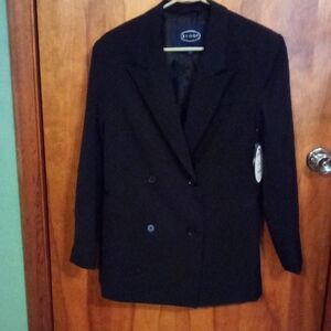 Scoop Oversized Crepe Blazer